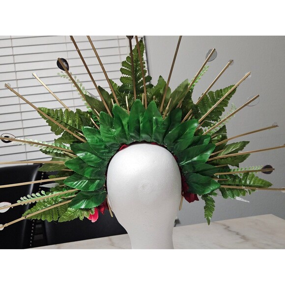 NEW Flower Halo Crown Fuchsia, Floral Headpiece, Handmade - Picture 9 of 10